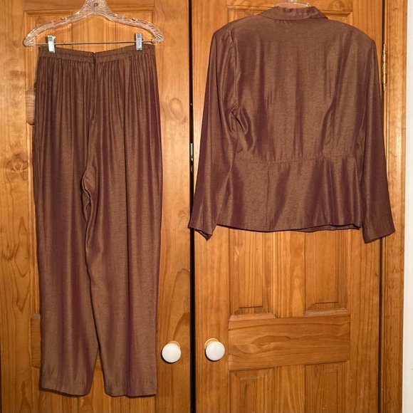 EUC Vintage Lois Snyder Dani Max Jacket Pant Suit Size 12 - Picture 7 of 16